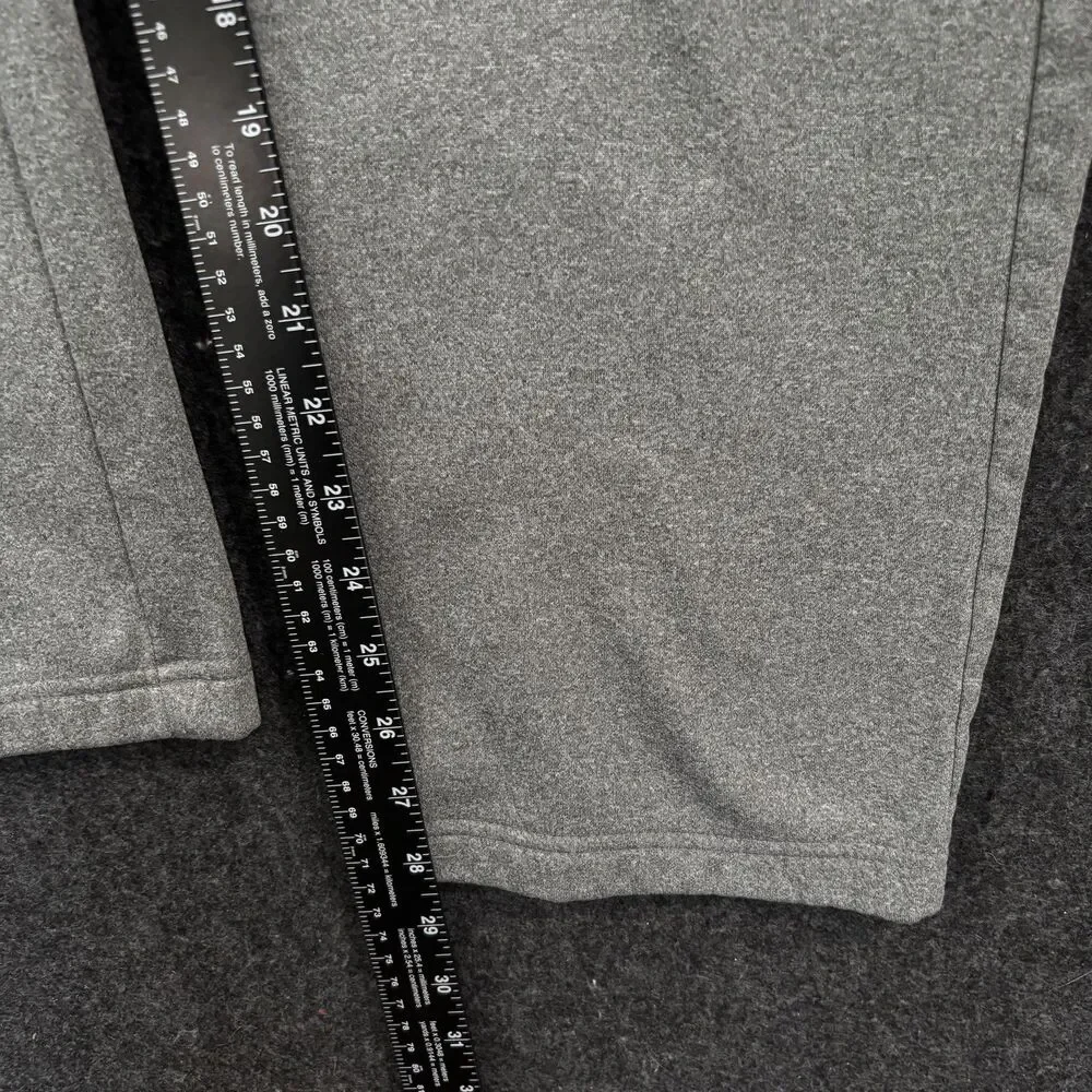 Nike Sweatpants Men's Small Gray Dri-FIT Fleece Pockets Drawstring Pants